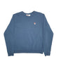 Womens Blue Fila  Crewneck Jumper