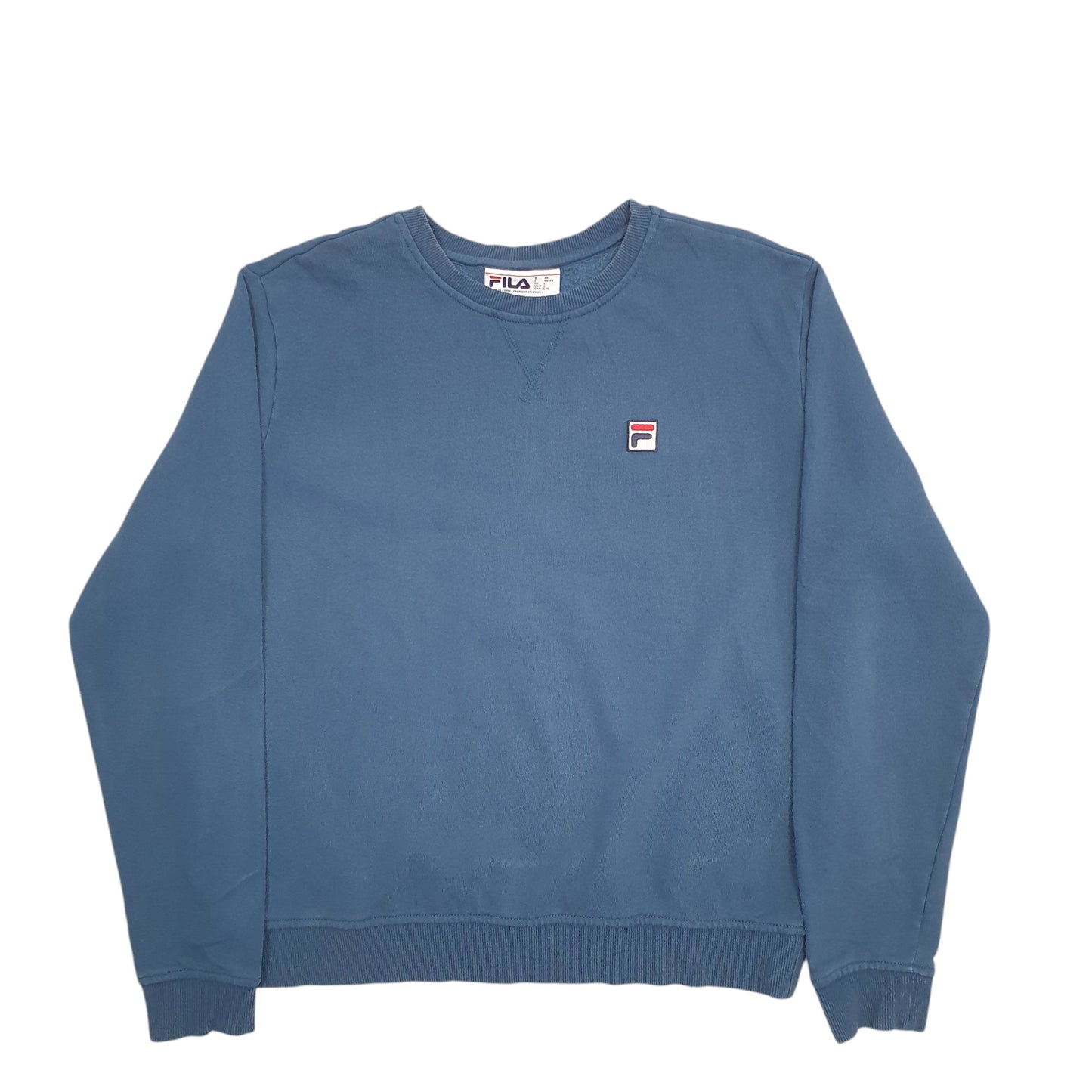 Womens Blue Fila  Crewneck Jumper