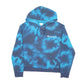 Womens Blue Champion Tie Dye Hoodie Jumper