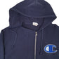 Mens Navy Champion Vintage Reverse-Weave Full Zip Jumper
