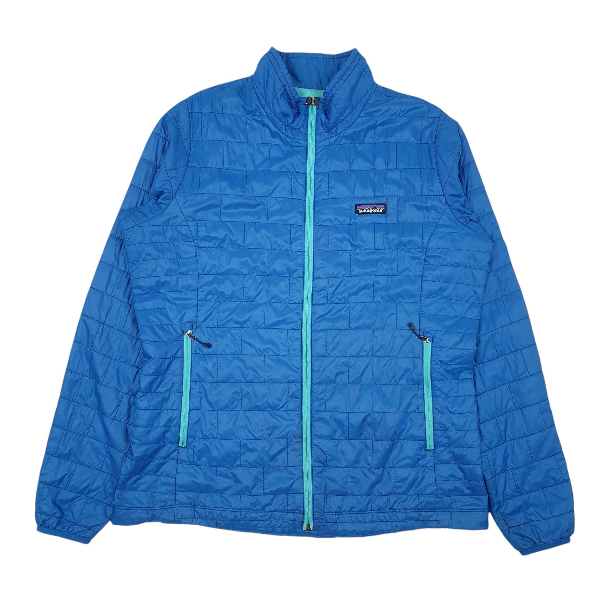 Womens Blue Patagonia Nano Puff  Coat