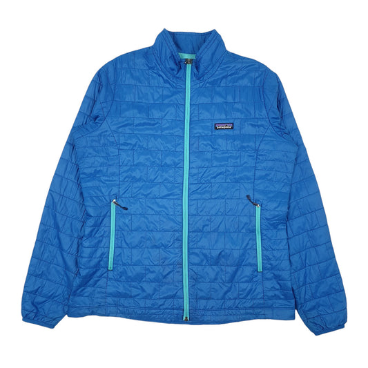 Womens Blue Patagonia Nano Puff  Coat