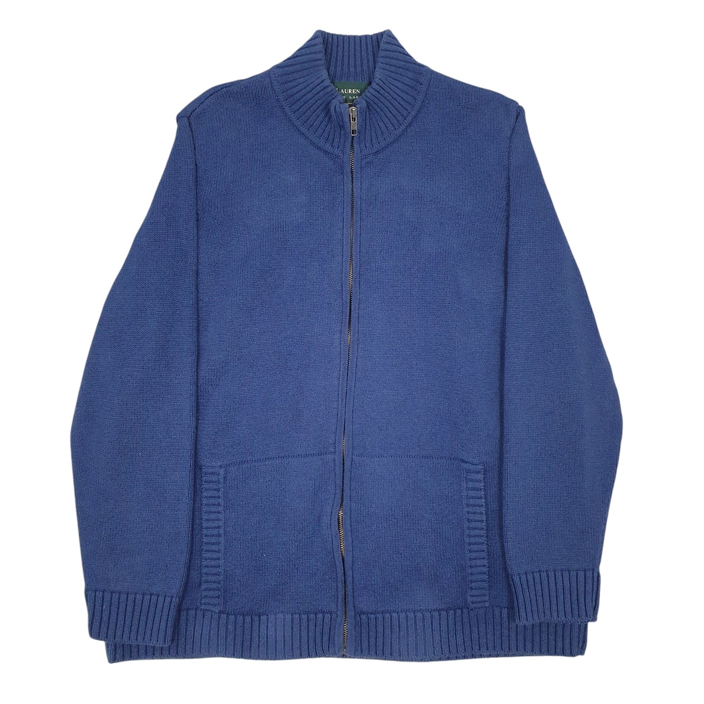 Mens Blue Ralph Lauren Knitwear Full Zip Jumper