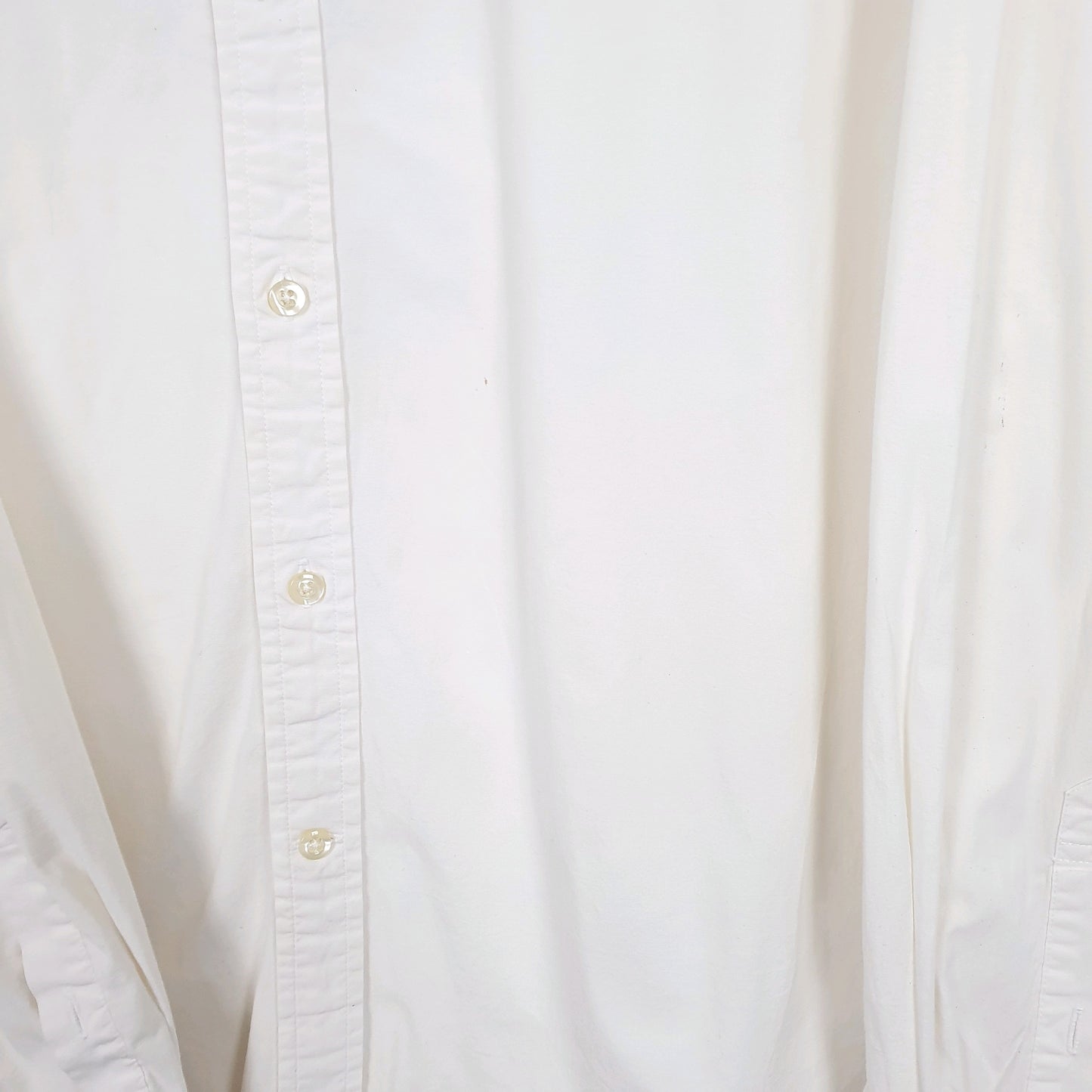 Mens Cream Tommy Hilfiger  Long Sleeve Shirt