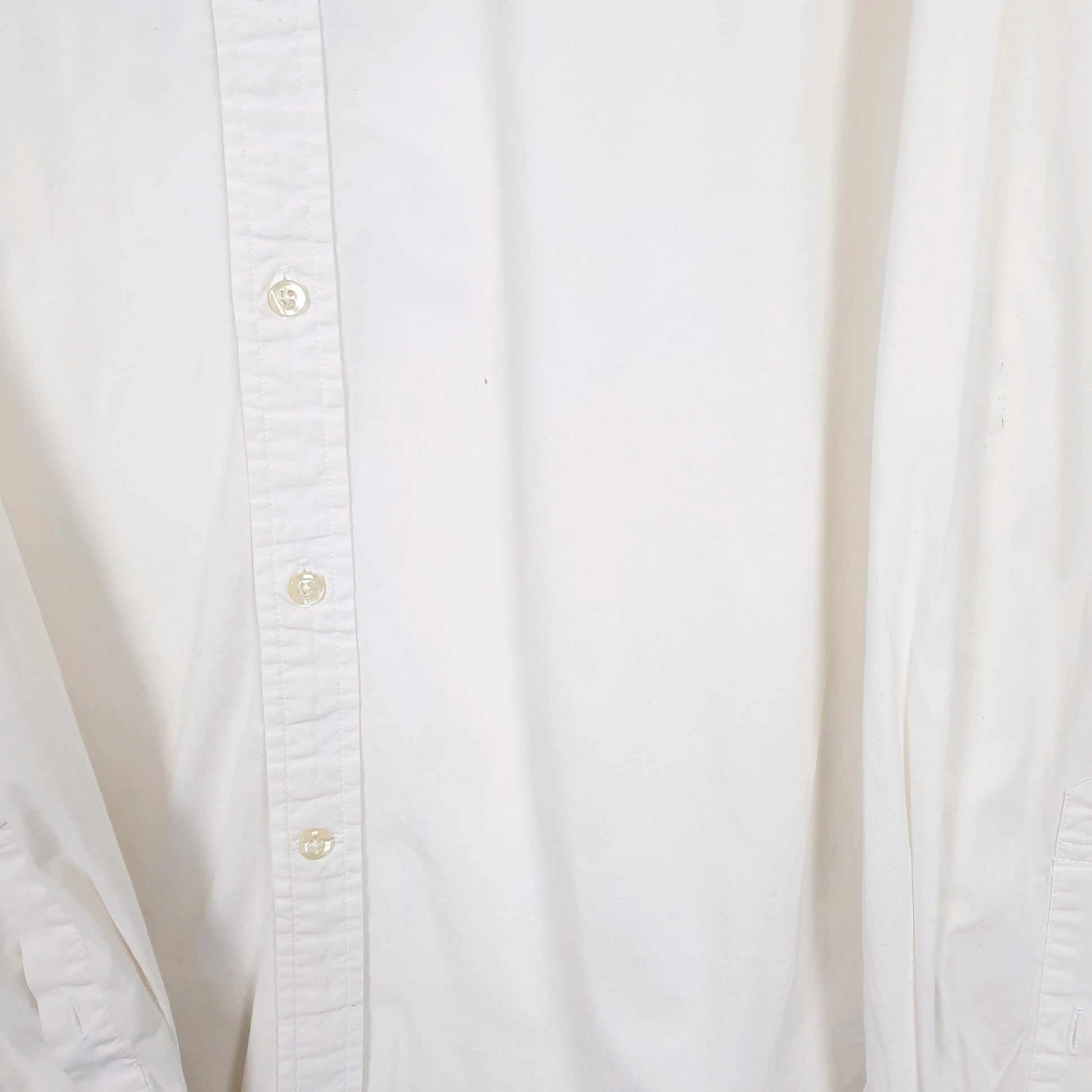 Mens Cream Tommy Hilfiger  Long Sleeve Shirt