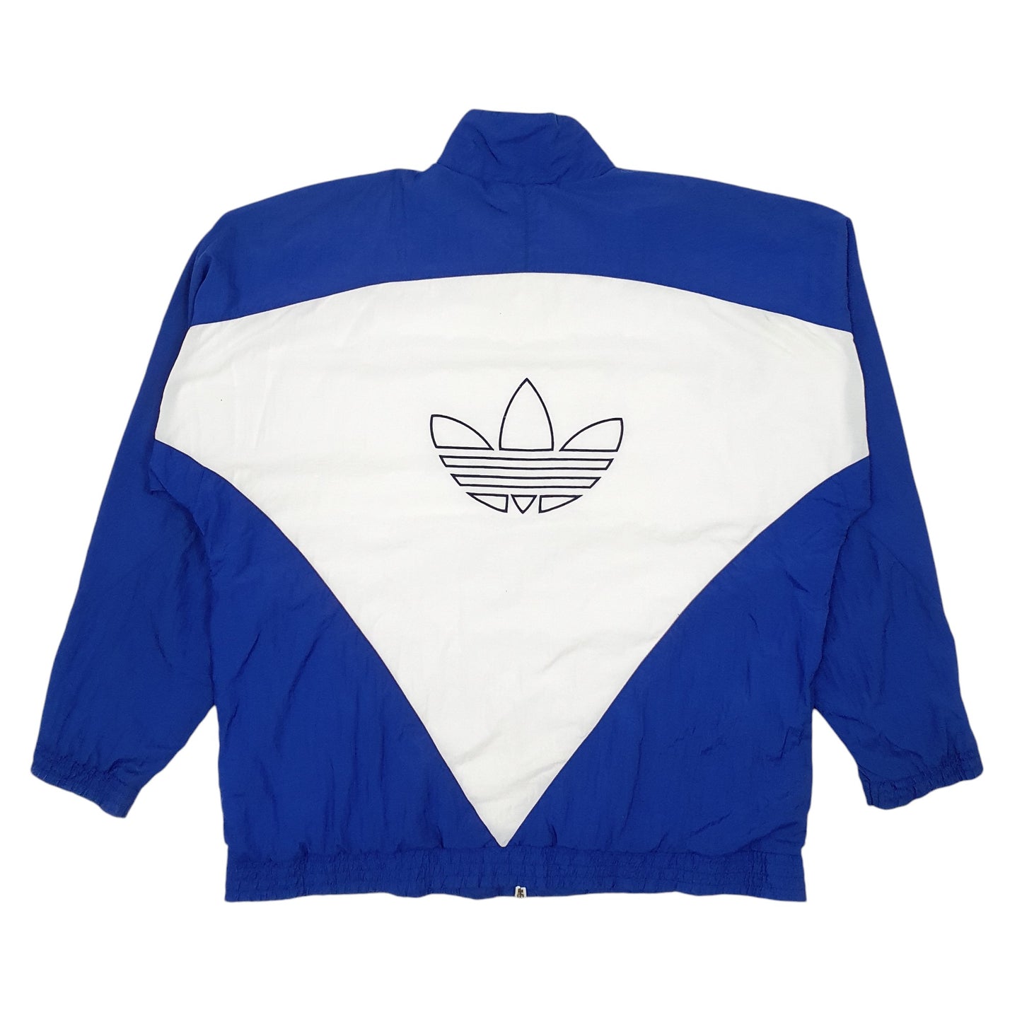 Mens Blue Adidas Vintage 00s Crewneck Coat