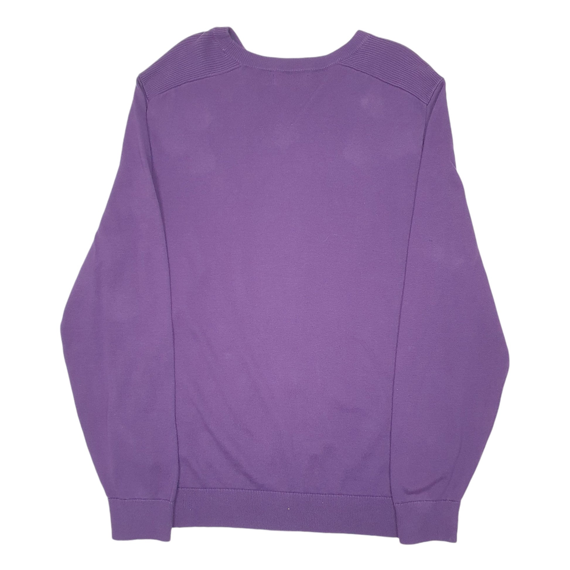 Mens Purple Nautica Knit Crewneck Jumper