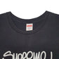 Mens Black Supreme Spellout Pre-shrunk Made In USA Short Sleeve T Shirt