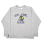 Mens Grey Russell Athletic St Joe Bears Football USA Spellout Crewneck Jumper