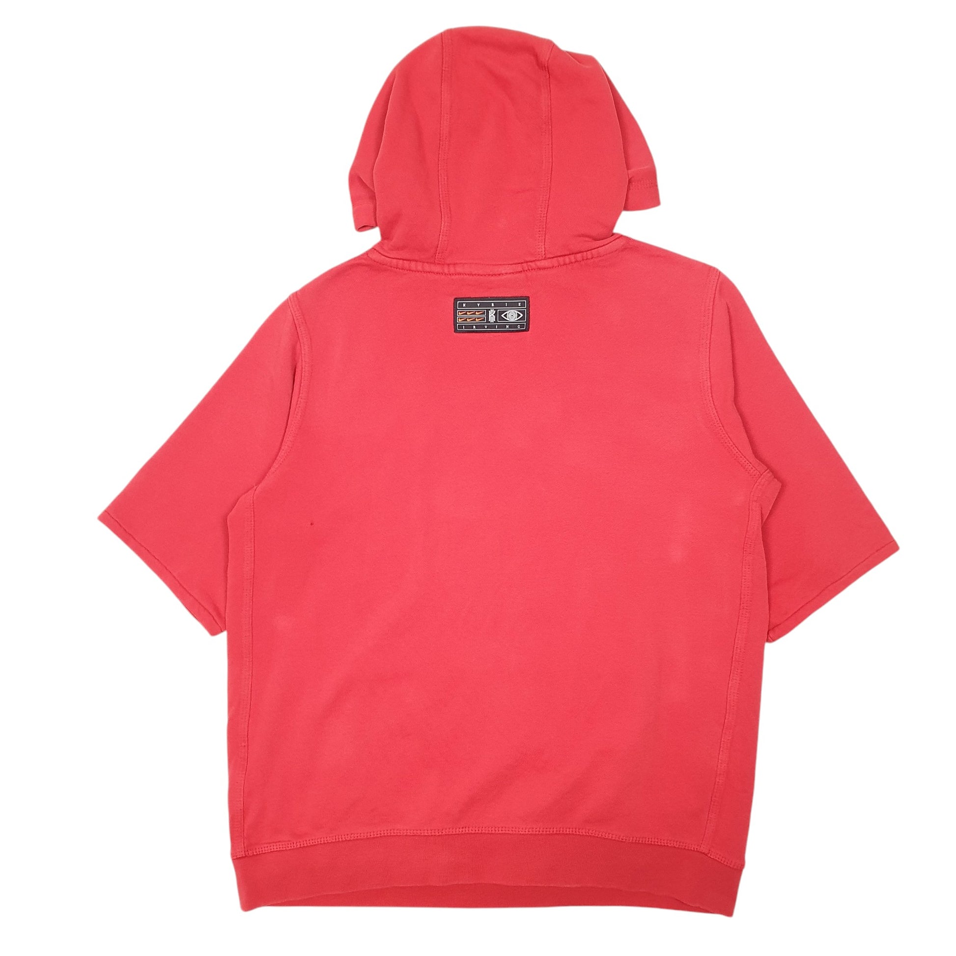 Womens Red Nike Short Sleeve Workout Gym Kyrie Irving Hoodie Jumper