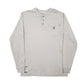 Mens Grey Carhartt Vintage FR Henley Long Sleeve T Shirt