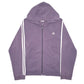 Womens Purple Adidas Hoodie Full Zip Jumper