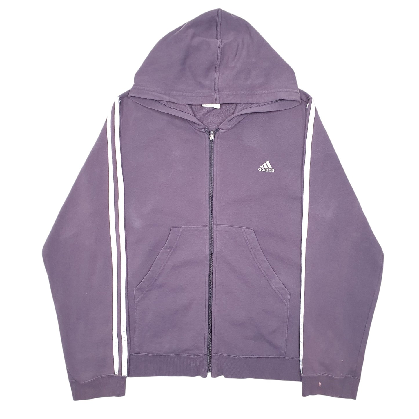 Womens Purple Adidas Hoodie Full Zip Jumper