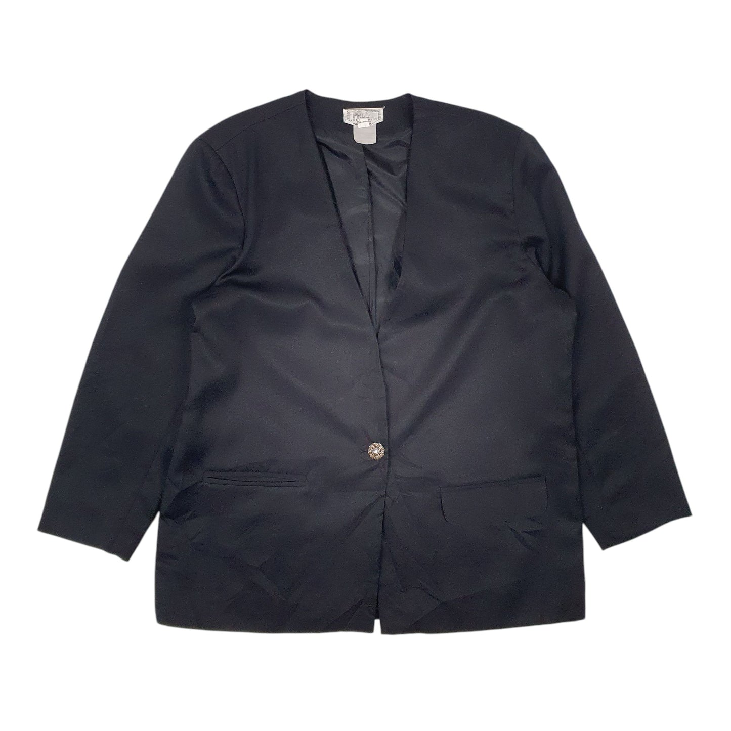 Womens Black Prizzi Vintage Full Zip Coat