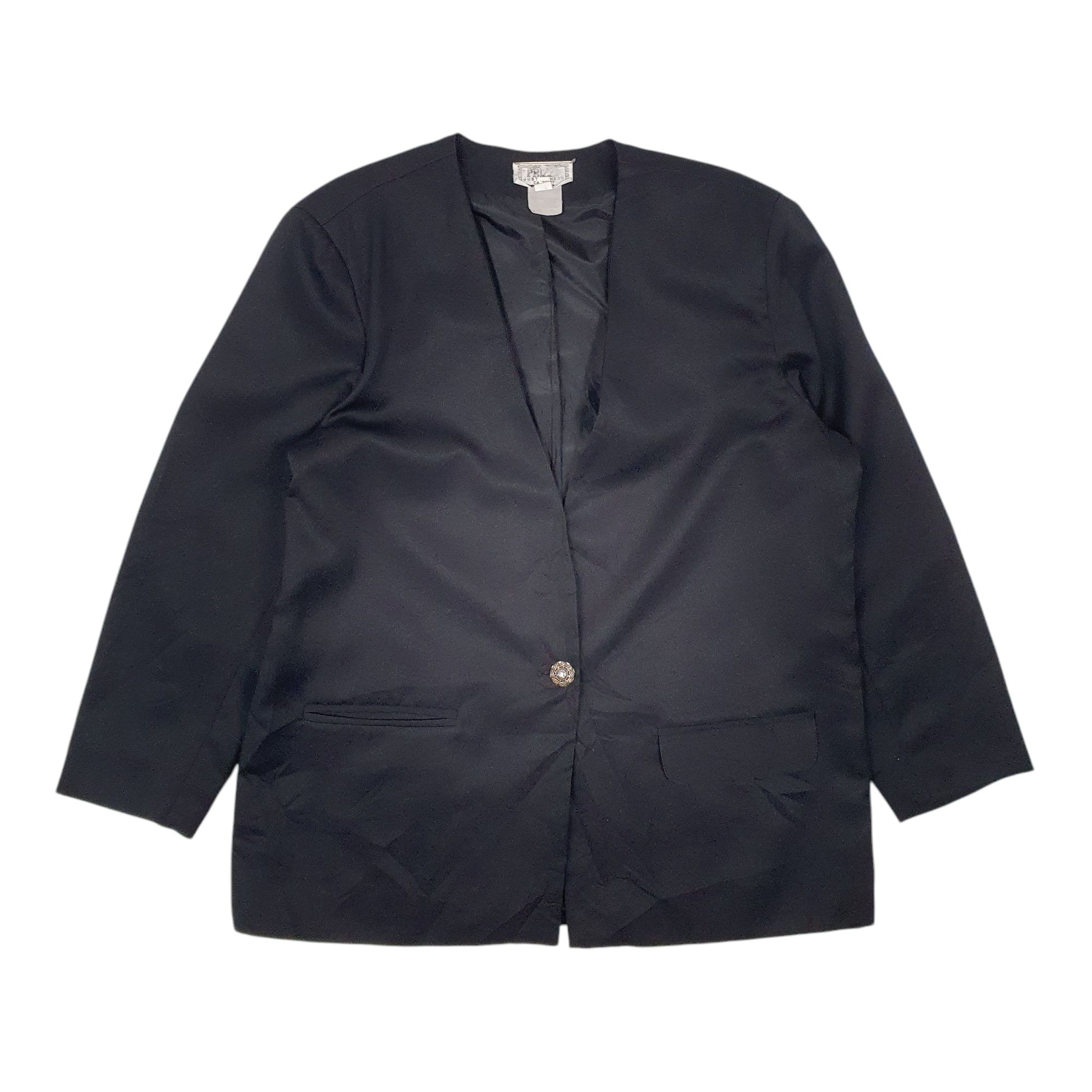 Womens Black Prizzi Vintage Full Zip Coat