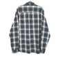Mens Navy L.L.Bean Flannel Overshirt Long Sleeve Shirt