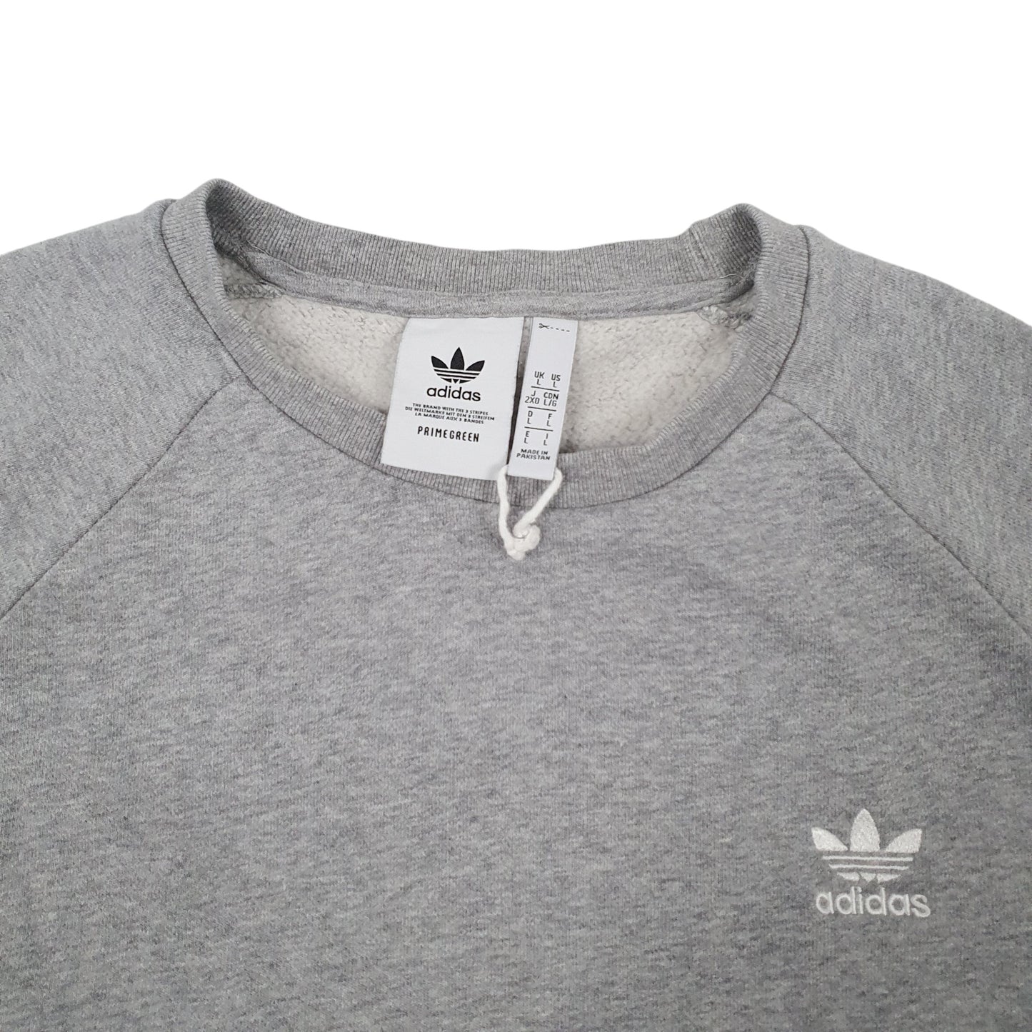Mens Grey Adidas  Crewneck Jumper