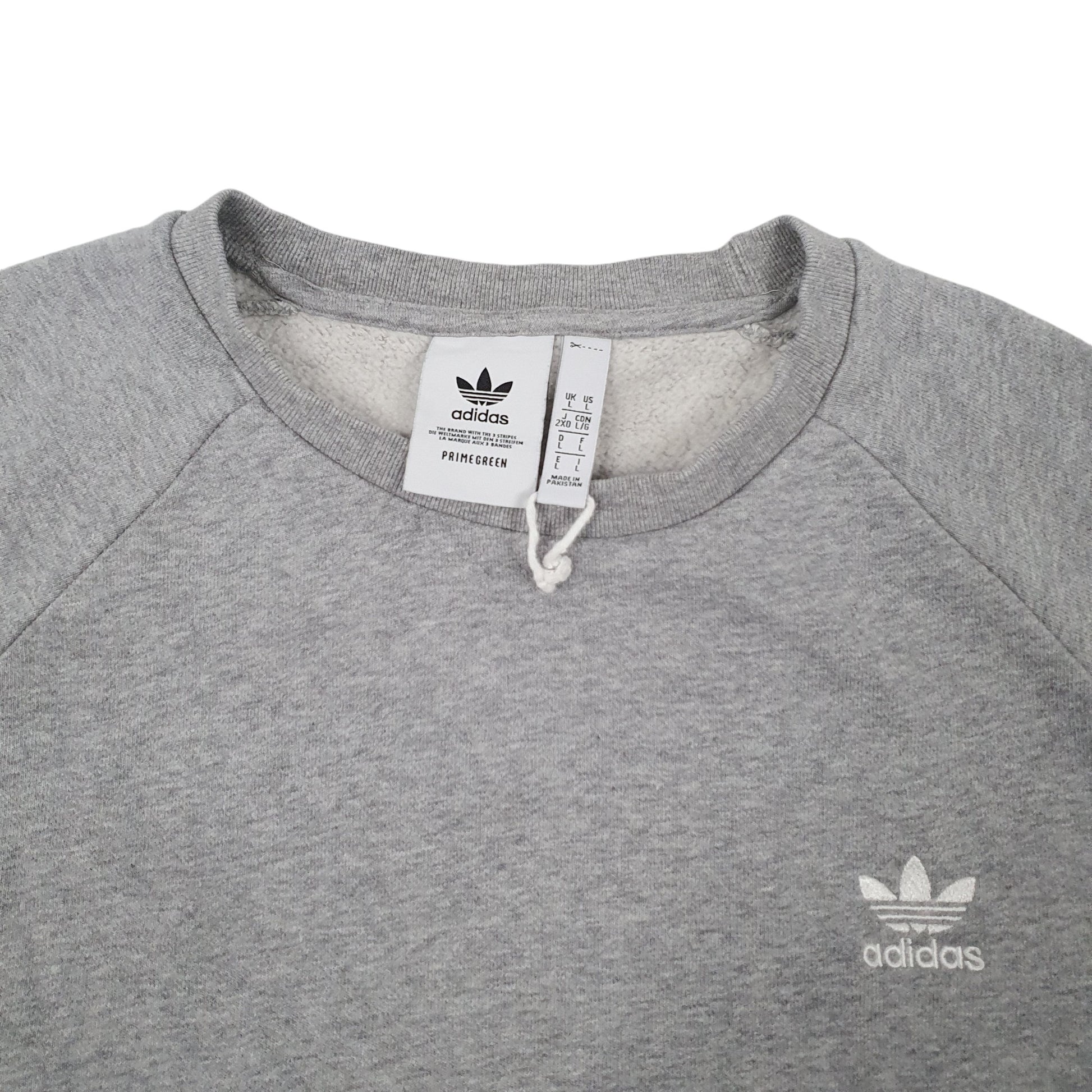 Mens Grey Adidas  Crewneck Jumper