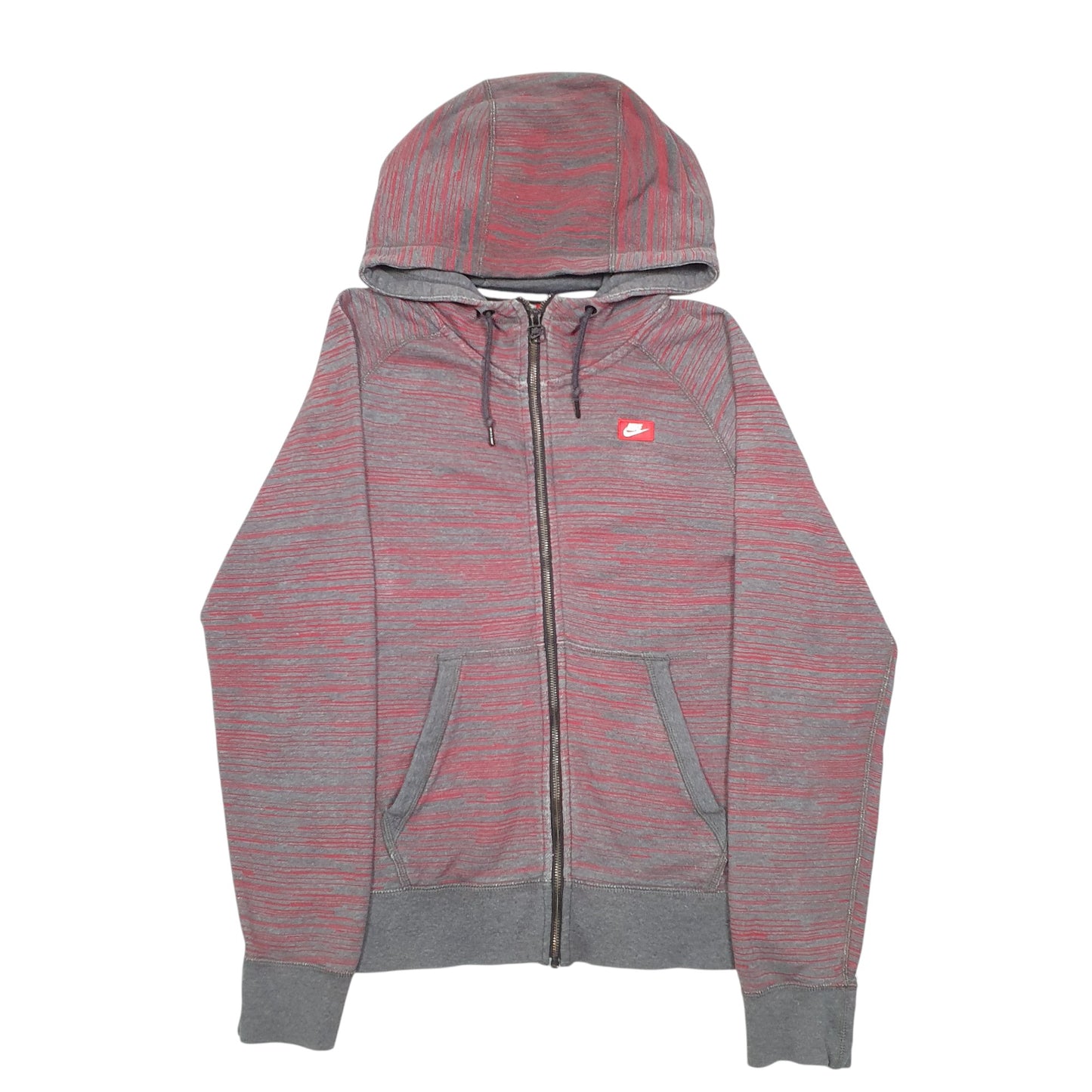 Mens Grey Nike Hoodie Full Zip Jumper