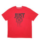 Mens Red Nike Spellout Short Sleeve T Shirt