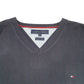 Mens Navy Tommy Hilfiger Knit V Neck Jumper