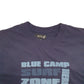 Mens Navy MC Percy Blue Camp Surf Zone Spellout Short Sleeve T Shirt