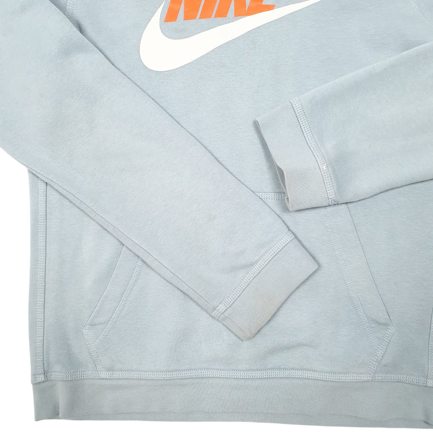 Womens Blue Nike Swoosh Hoodie Jumper