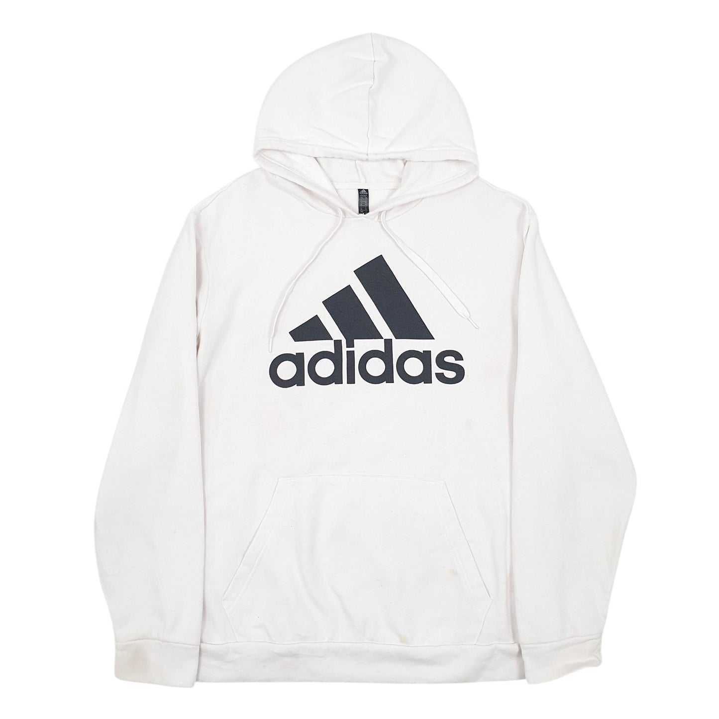Mens White Adidas Spellout Golf Hoodie Jumper
