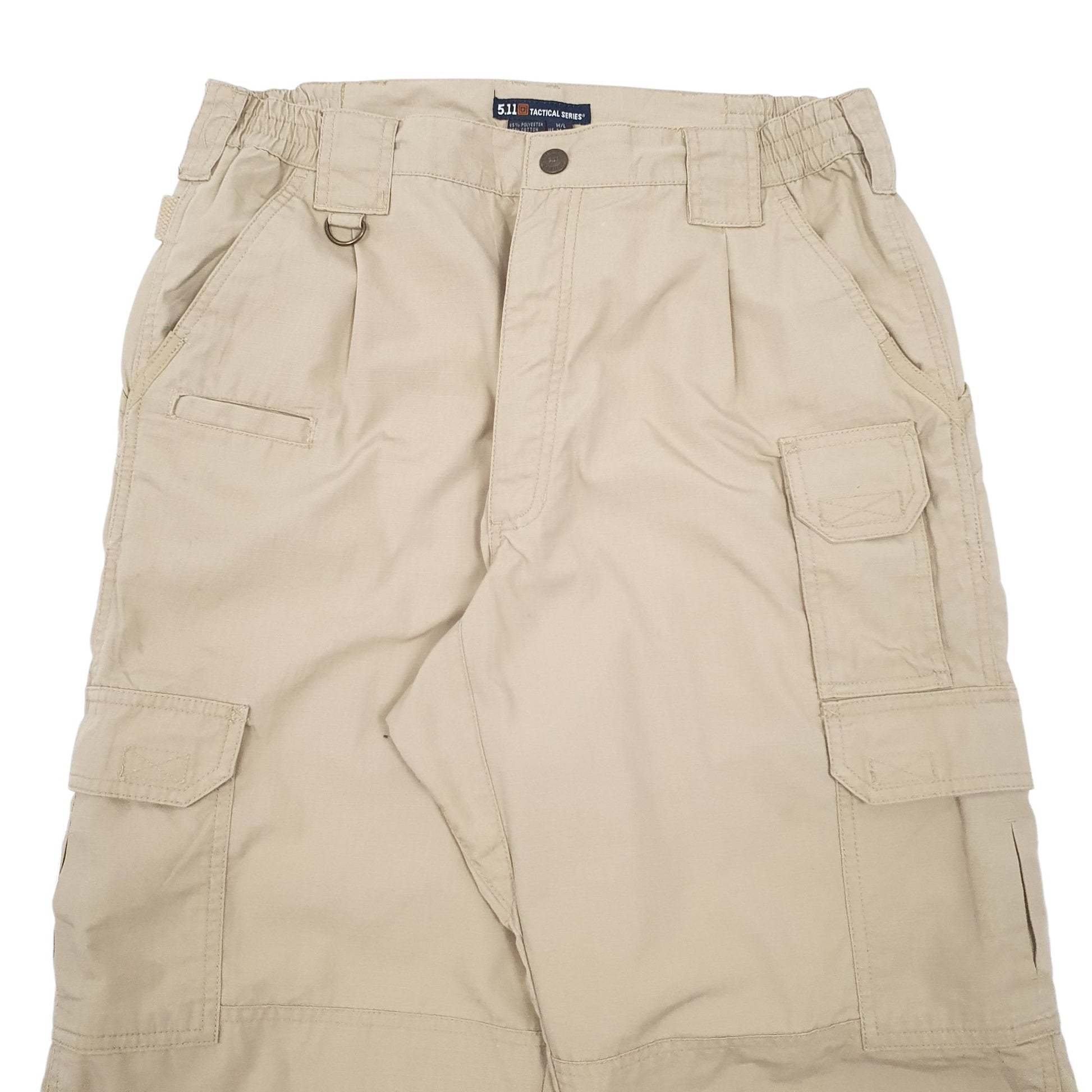 Mens Beige 5.11 Tactical Workwear Cargo Trousers