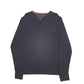 Mens Black Tommy Hilfiger Knit Crewneck Jumper