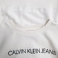 Mens White Calvin Klein Jeans  Crewneck Jumper