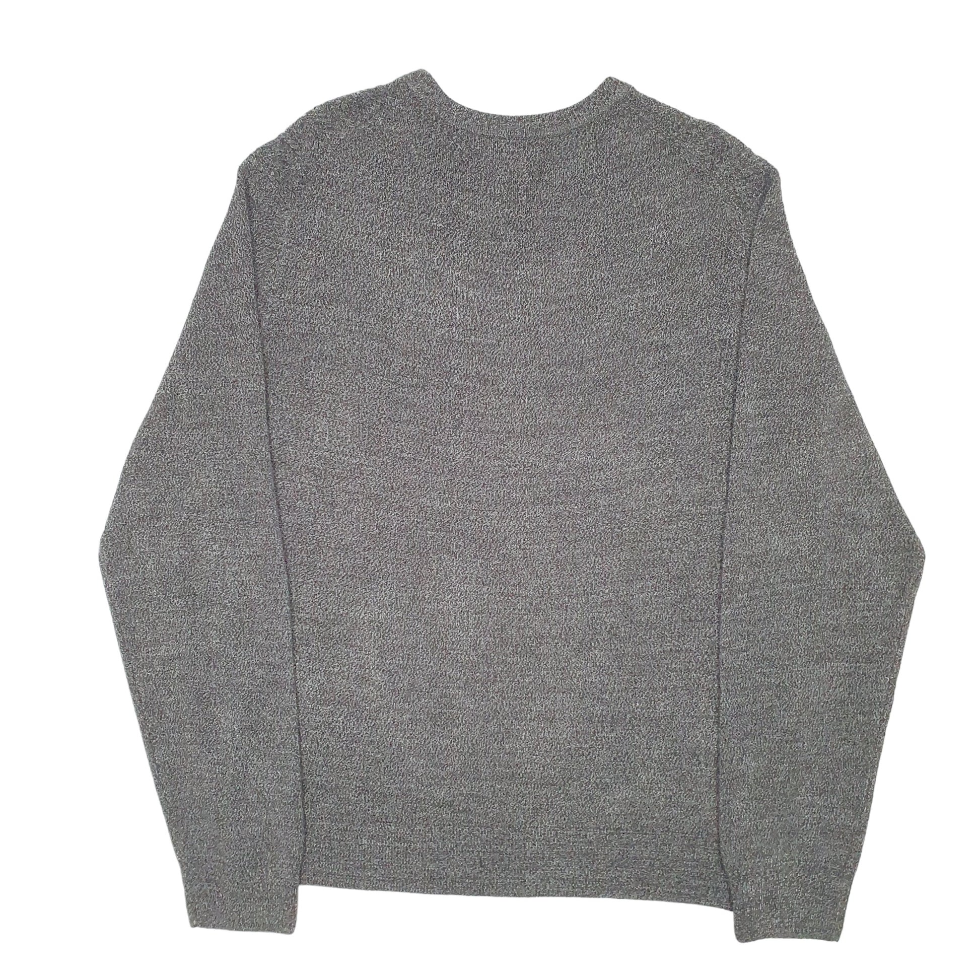 Mens Grey Dockers Knit Crewneck Jumper