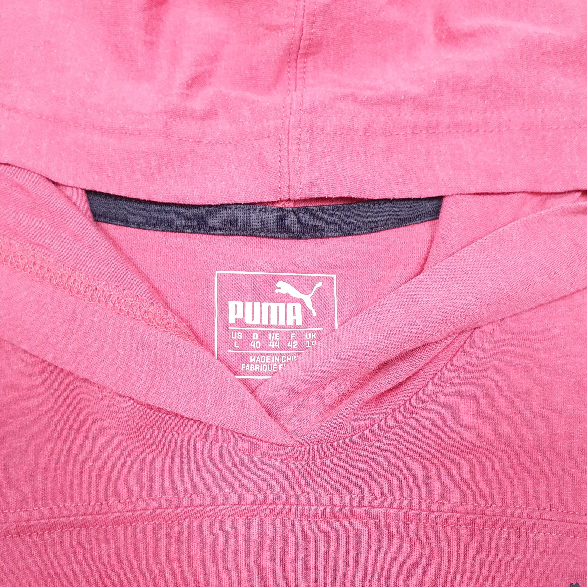 Womens Pink Puma  Hoodie Jumper