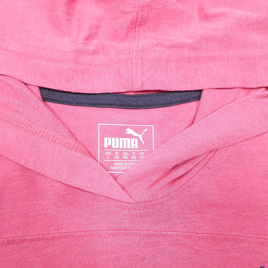 Womens Pink Puma  Hoodie Jumper
