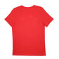 Mens Red Adidas Spellout Short Sleeve T Shirt