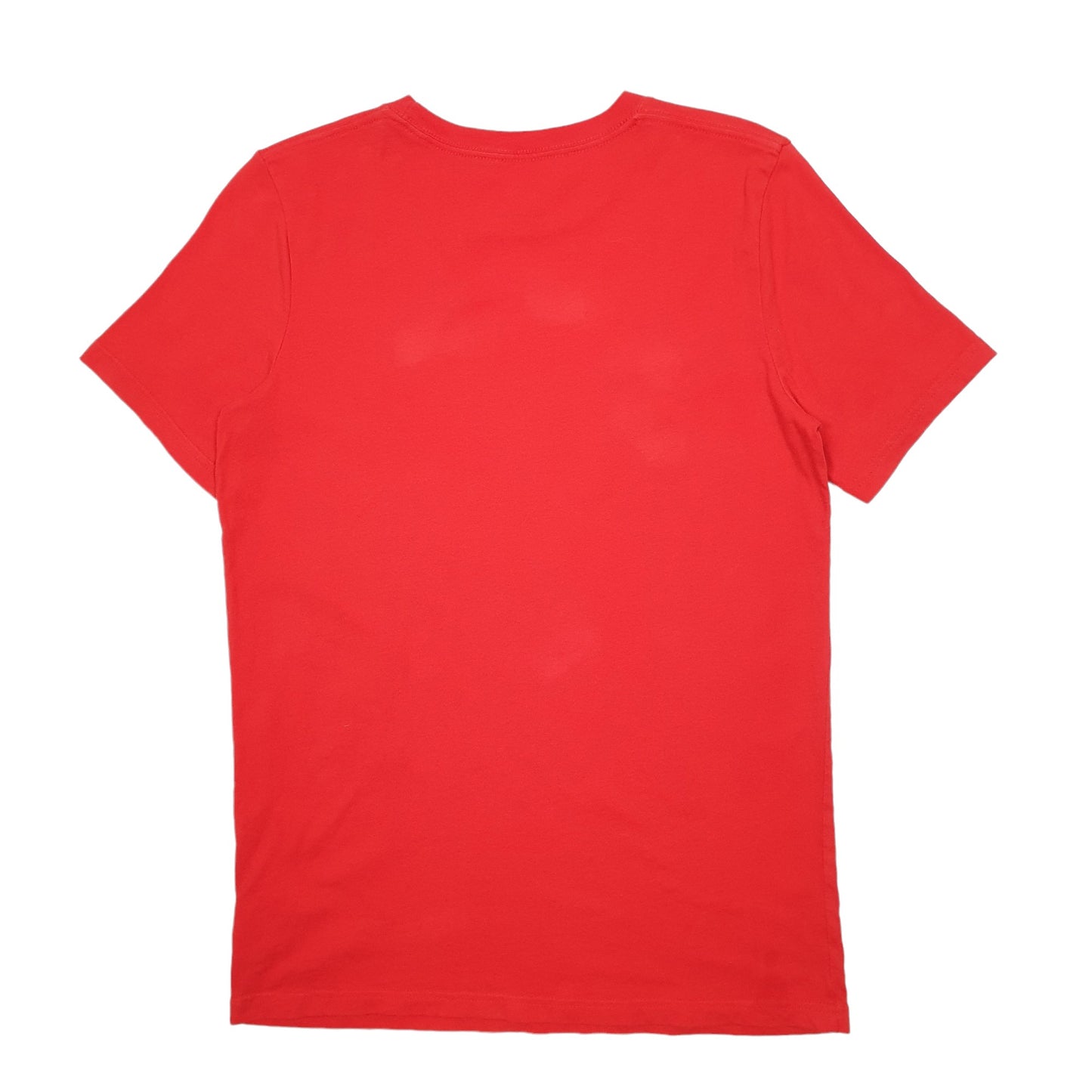 Mens Red Adidas Spellout Short Sleeve T Shirt