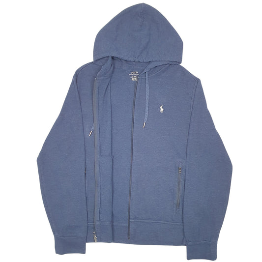 Mens Navy Polo Ralph Lauren Hoodie Full Zip Jumper