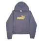 Womens Navy Puma Spellout Hoodie Jumper