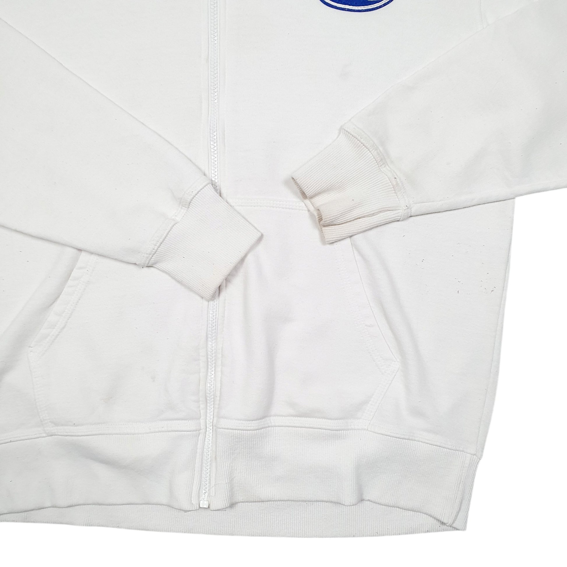 Mens White Champion Hoodie Full Zip Jumper