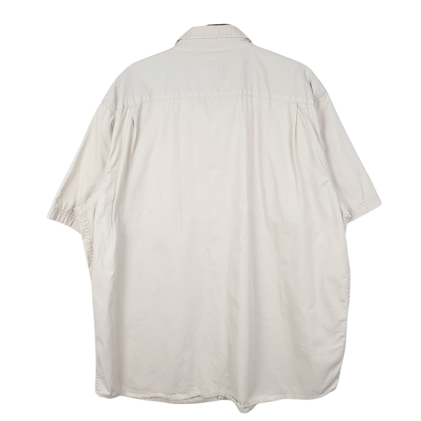 Mens Beige Wrangler  Short Sleeve Shirt