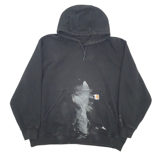 Mens Black Carhartt Rain Defender Hoodie Jumper