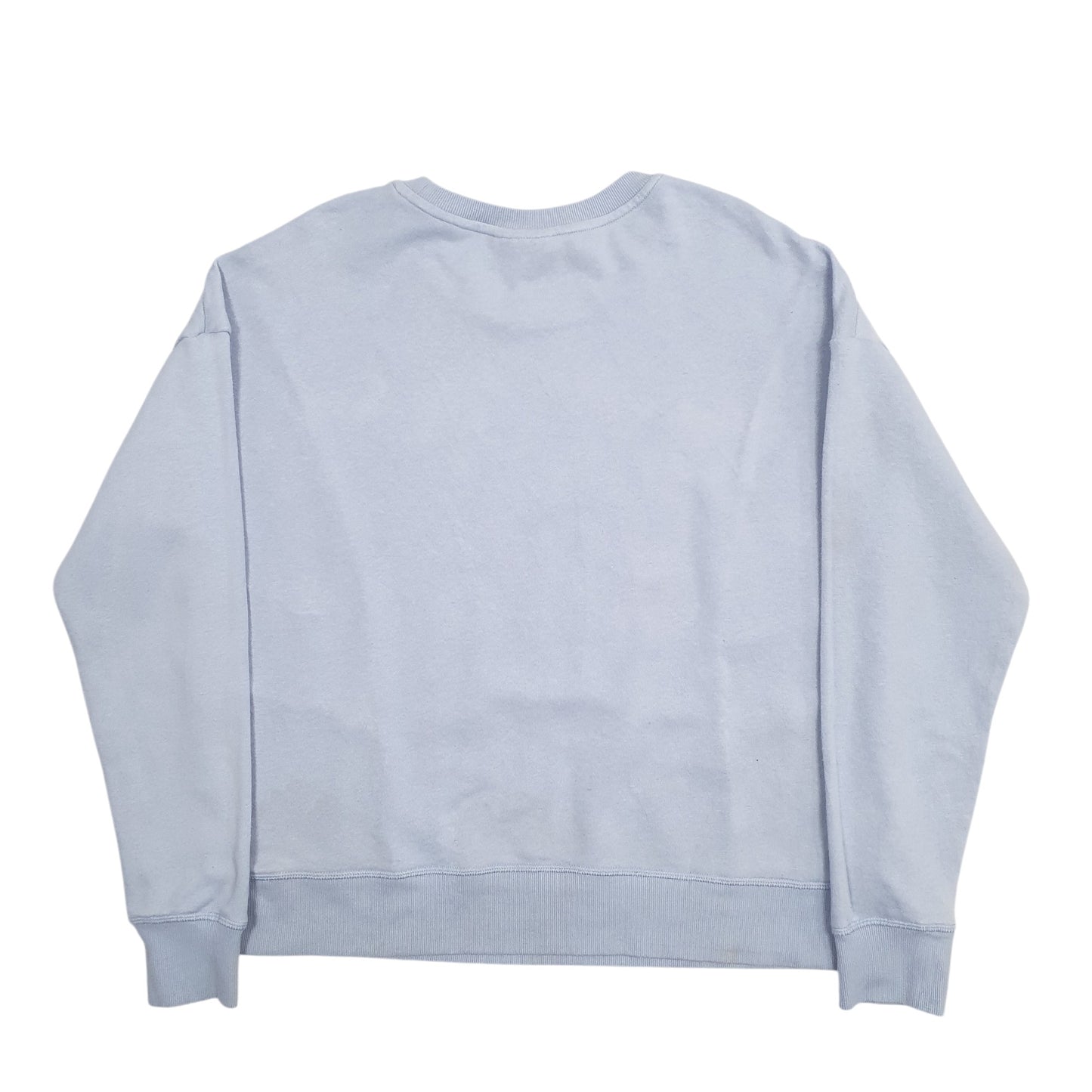 Mens Blue Reebok Spellout Crewneck Jumper