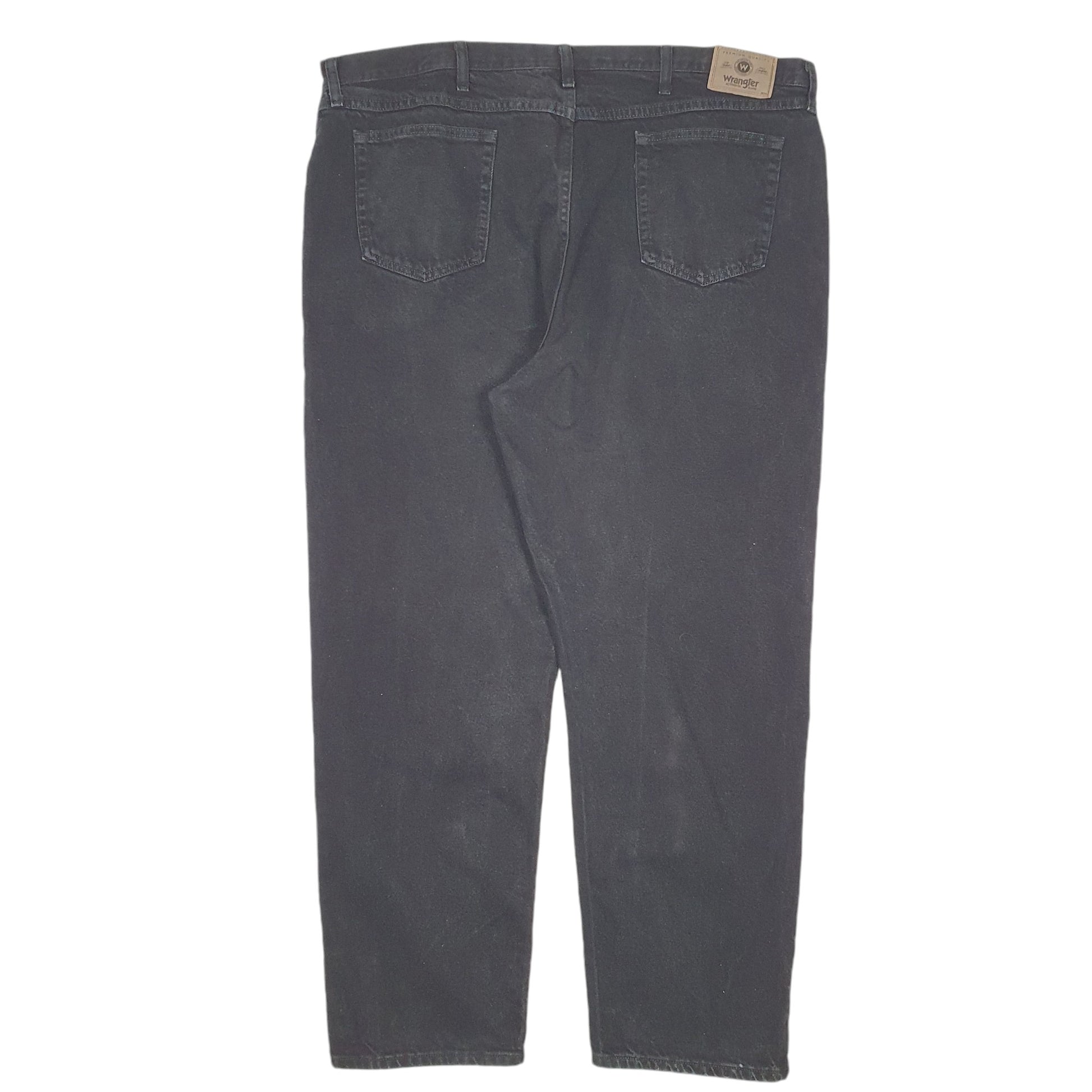 Mens Black Wrangler Relaxed Casual JeansW46 L32