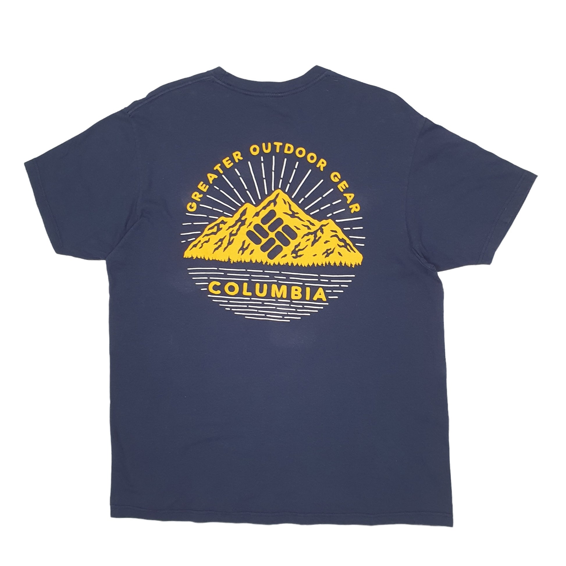 Mens Blue Columbia Sportswear Spellout Short Sleeve T Shirt