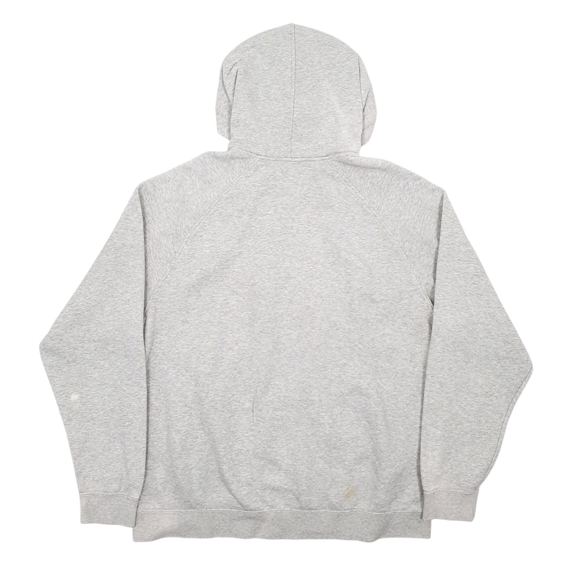 Mens Grey Nike Vintage 00s Spellout Hoodie Jumper