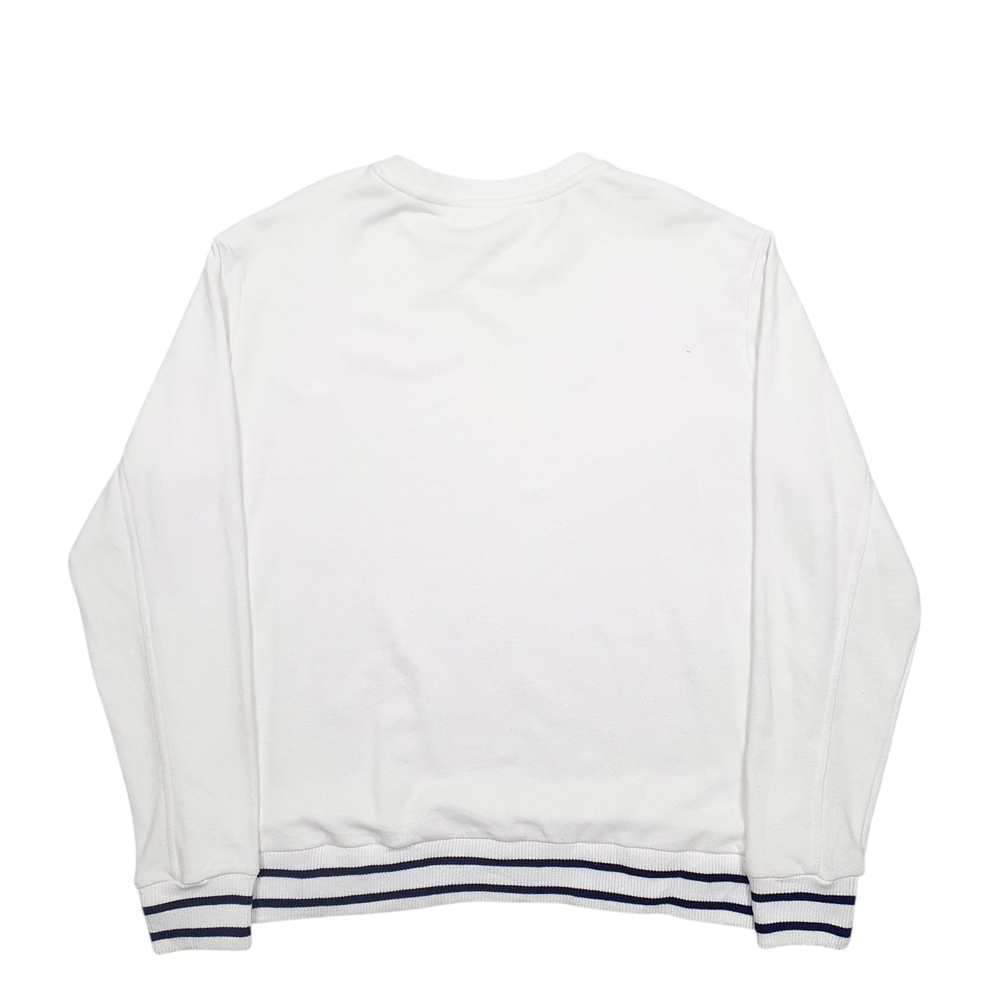 Womens White Fila  Crewneck Jumper