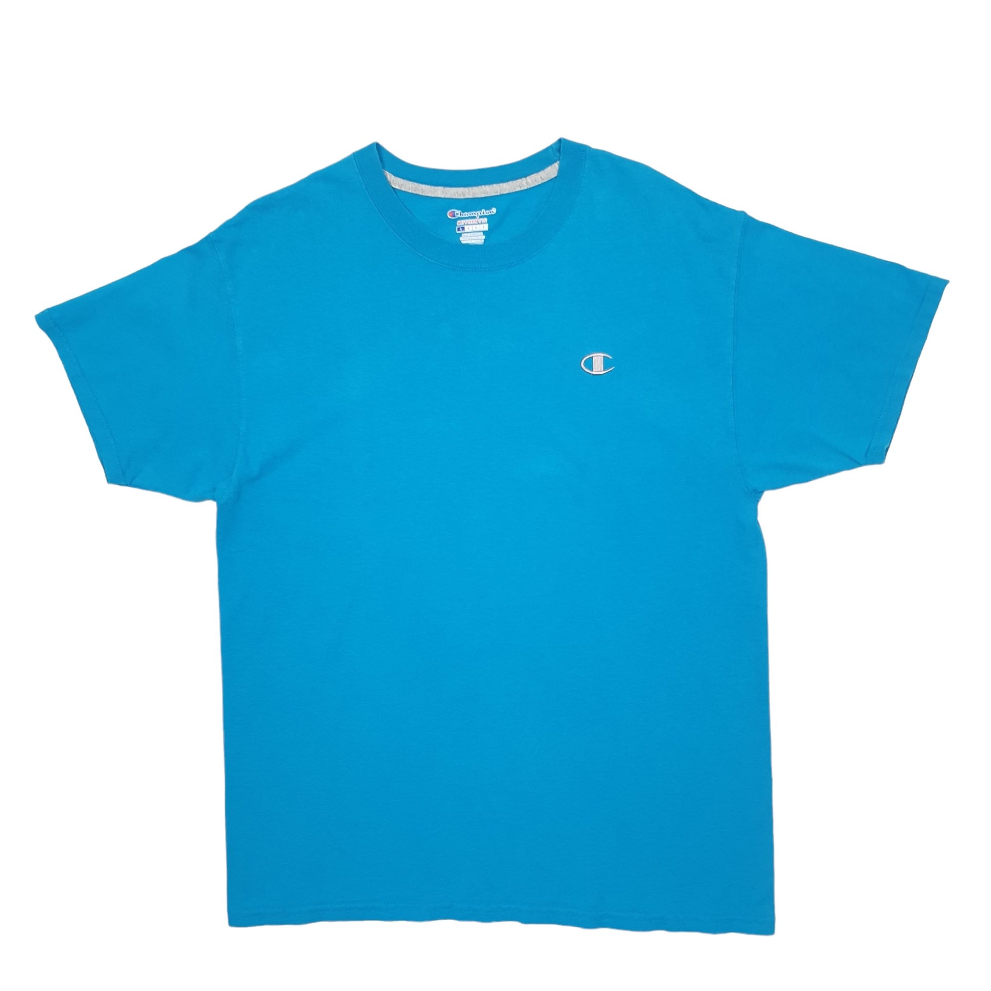 Mens Blue Champion  Short Sleeve T Shirt