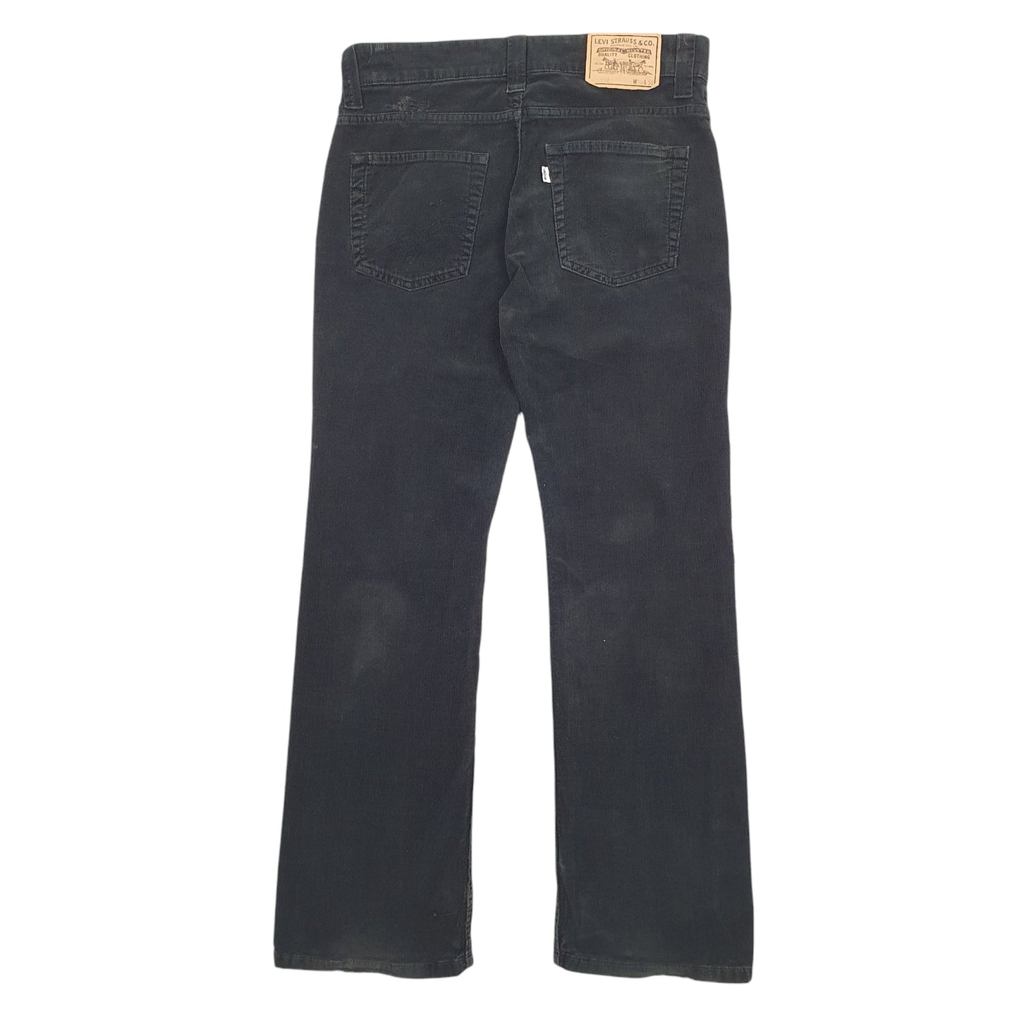Womens Black Levis 512 Corduroy Trousers