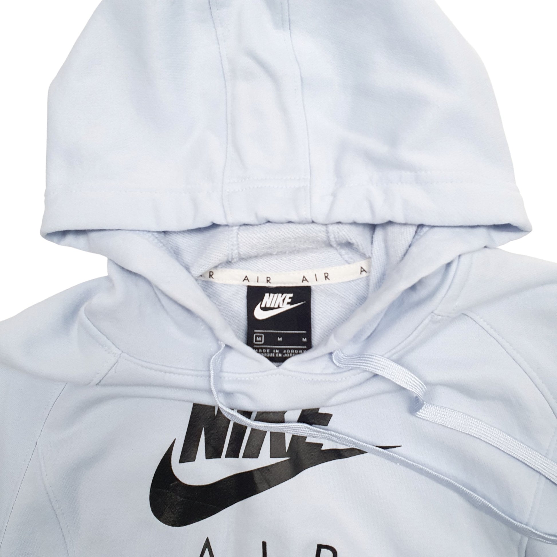 Womens Blue Nike Spellout Hoodie Jumper