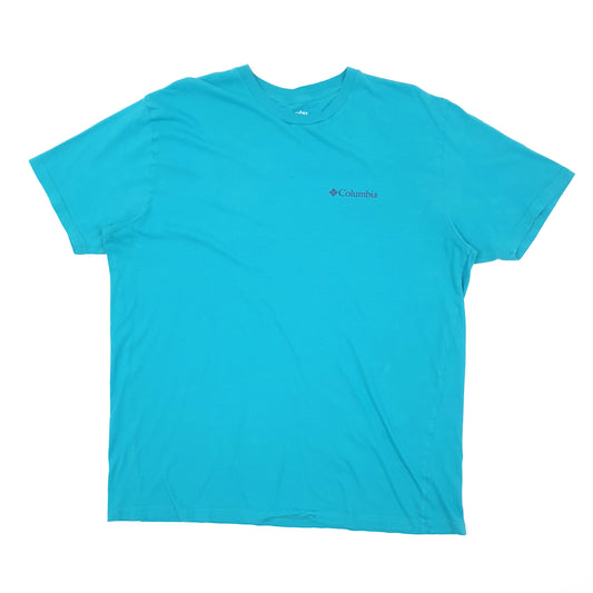 Mens Blue Columbia Sportswear  Short Sleeve T Shirt